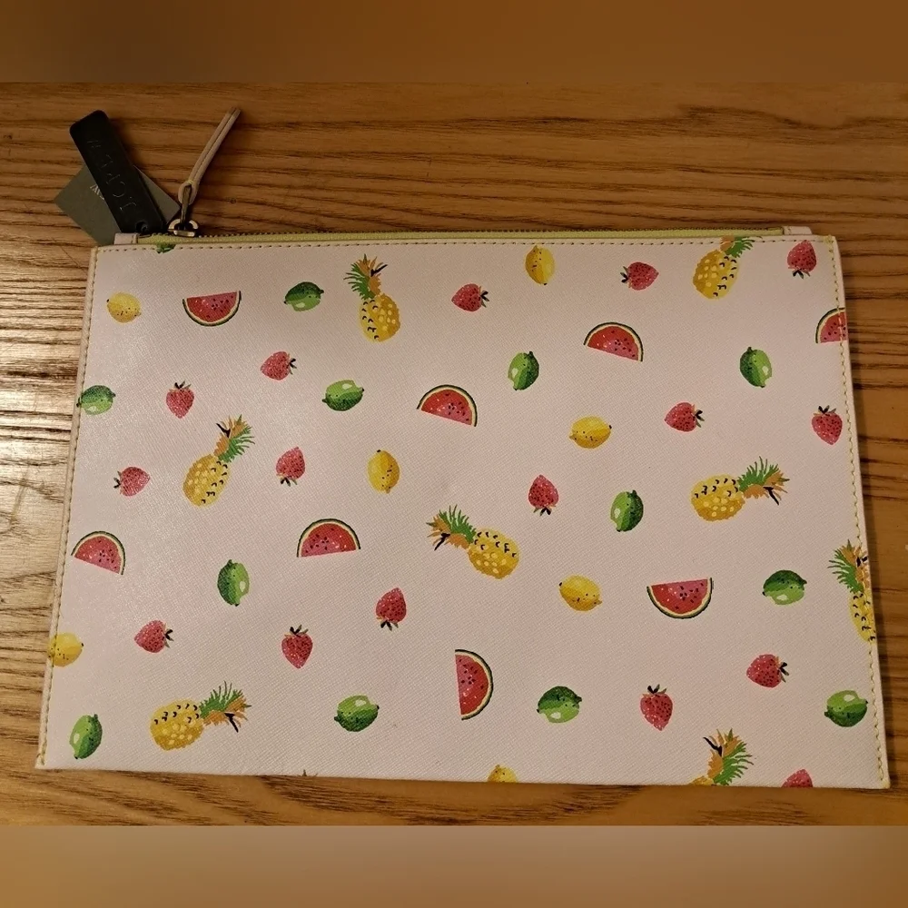 NWT J. Crew Fruit Salad The Sweetness Boho Casual Everyday Prep Clutch Purse Bag